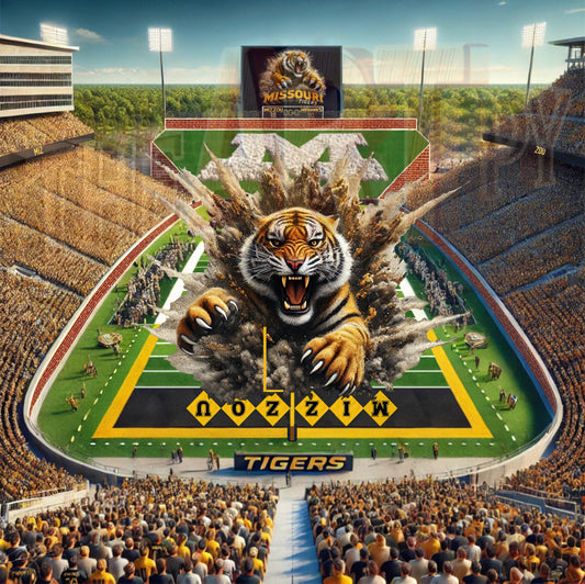 MIZZOU RAH – Tiger Stadium Digital Art